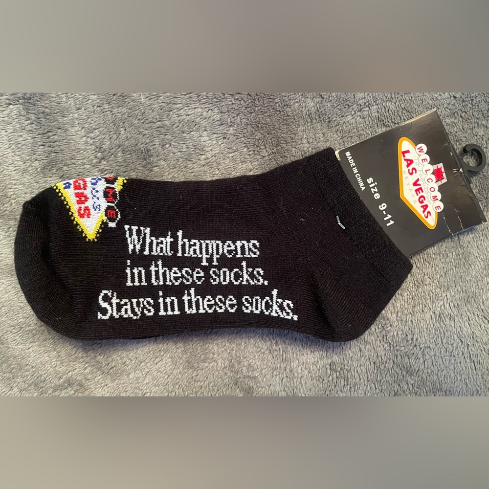 NWT - What‎ Happens In Vegas Socks